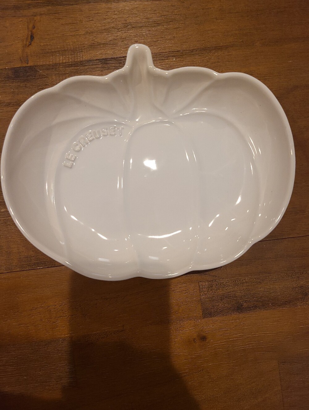 Le Creuset Meringue Medium Pumpkin Stoneware Dish